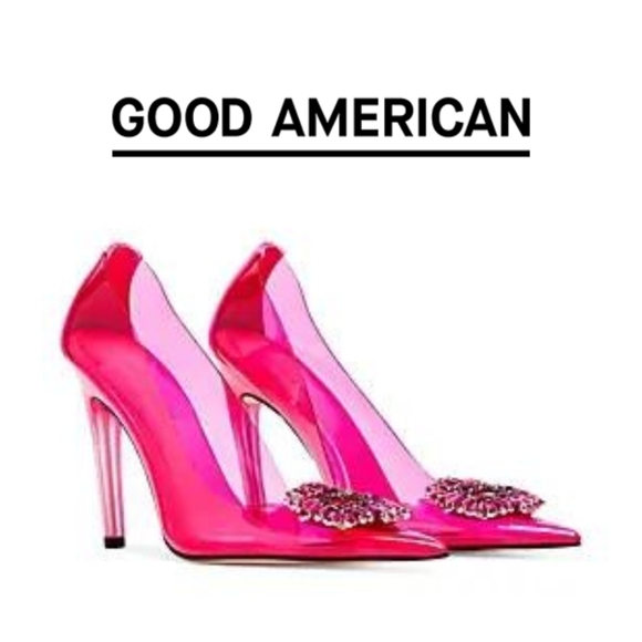 GOOD AMERICAN  CINDER-F*CKING-RELLA PUMP - HOT PINK 002 -Size 13 - Picture 5 of 9